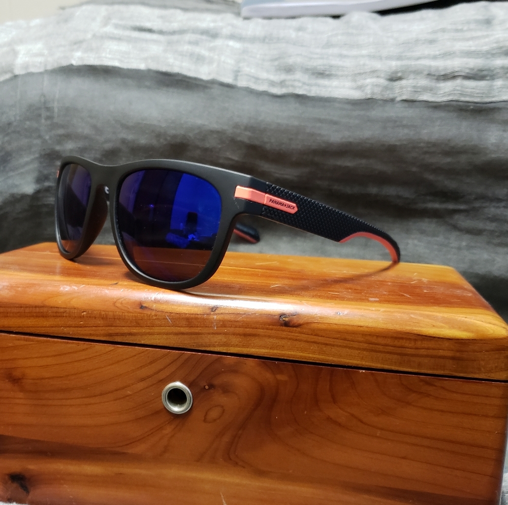 Panama Jack Blue Mirrored Polarized Sunglasses